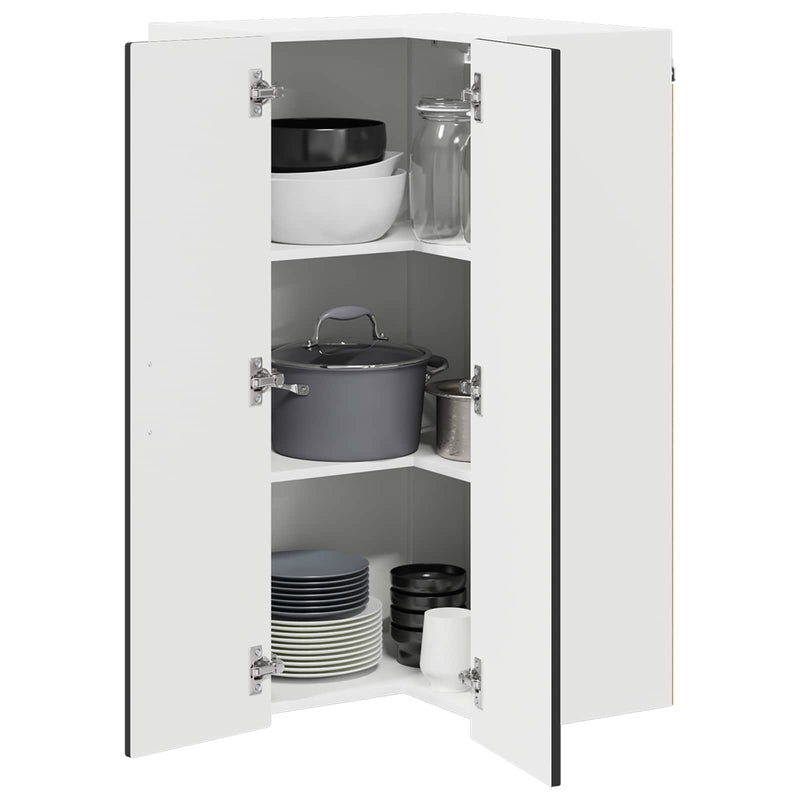vidaXL Kitchen Cabinet Black 57 x 57 x 100 cm Engineered Wood