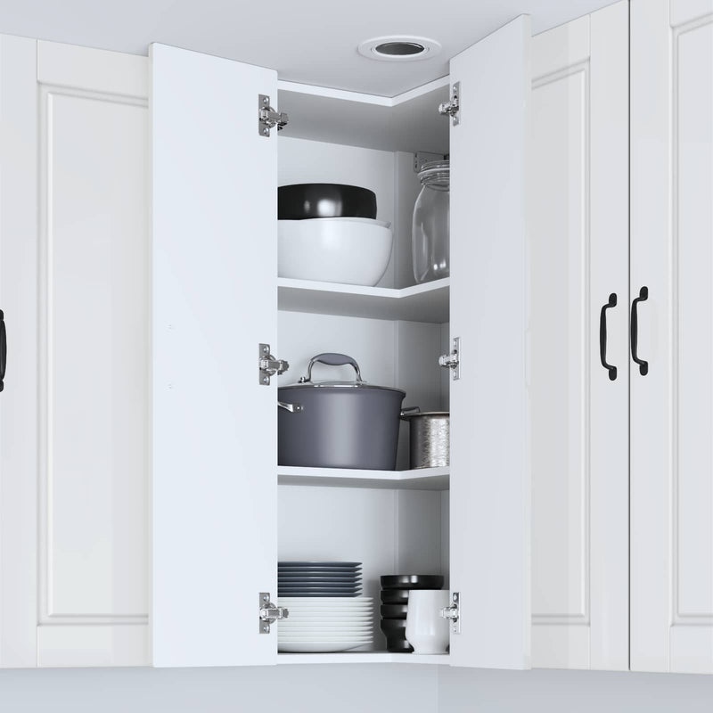 vidaXL Kitchen Cabinet with Shelf High Gloss White 57 x 57 x 100 cm