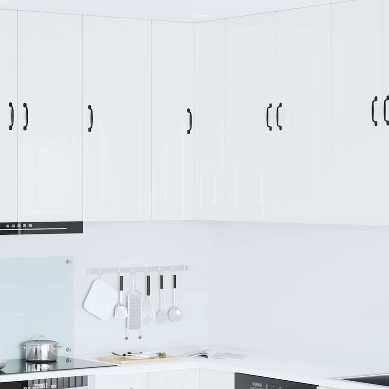 vidaXL Kitchen Cabinet with Shelf High Gloss White 57 x 57 x 100 cm