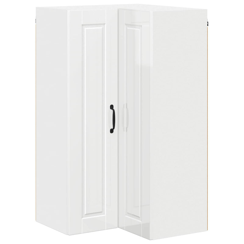 vidaXL Kitchen Cabinet with Shelf High Gloss White 57 x 57 x 100 cm