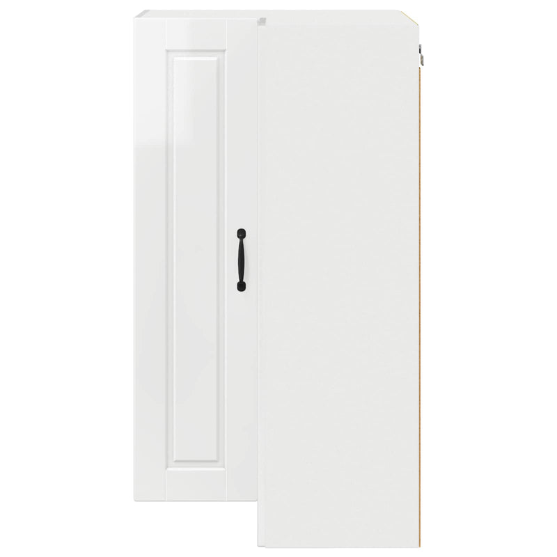 vidaXL Kitchen Cabinet with Shelf High Gloss White 57 x 57 x 100 cm