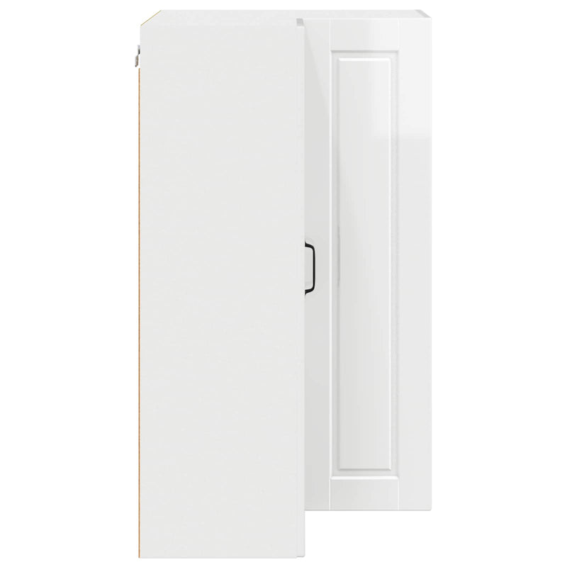 vidaXL Kitchen Cabinet with Shelf High Gloss White 57 x 57 x 100 cm