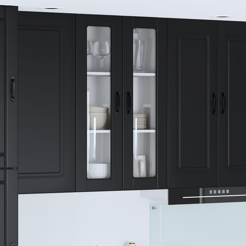 vidaXL Kitchen Cabinet Black 60 x 31 x 100 cm Engineered Wood