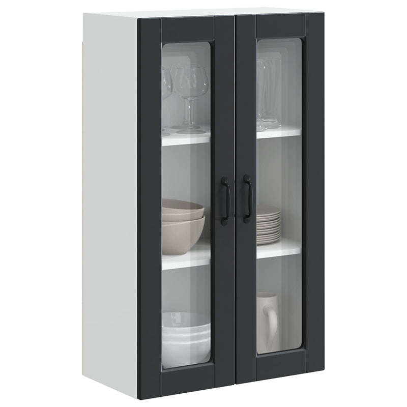 vidaXL Kitchen Cabinet Black 60 x 31 x 100 cm Engineered Wood