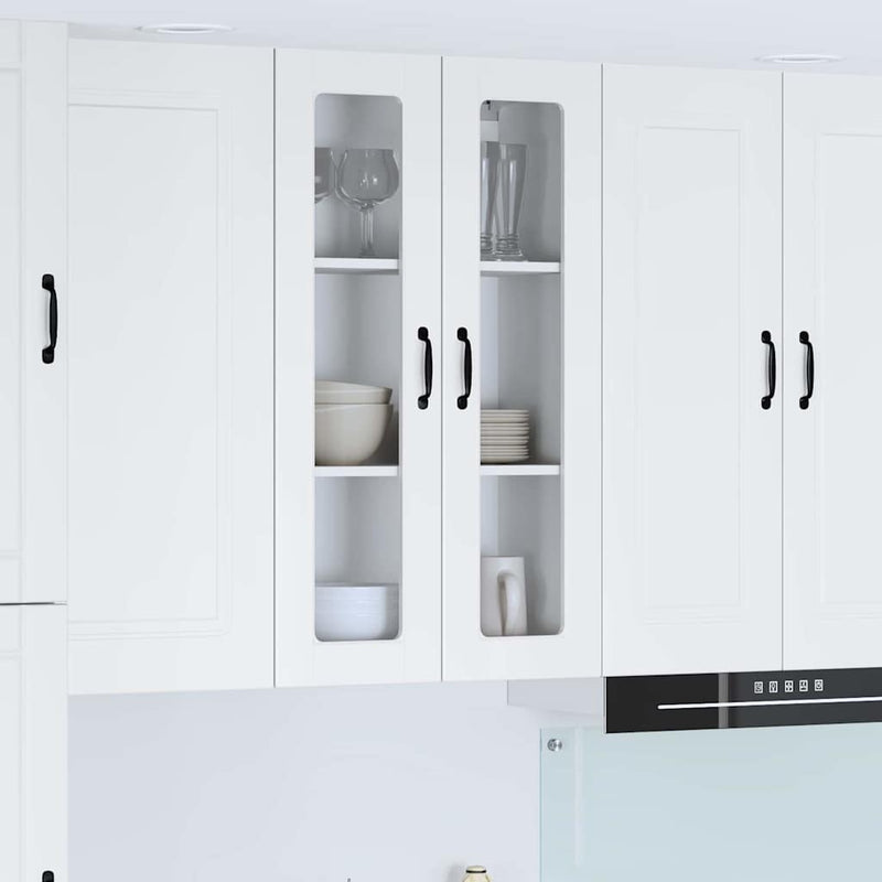 vidaXL Kitchen Cabinet with Shelf High Gloss White 60 x 31 x 100 cm