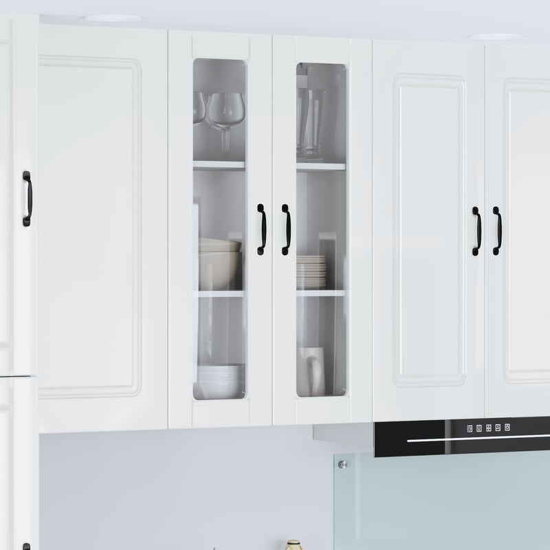 vidaXL Kitchen Cabinet with Shelf High Gloss White 60 x 31 x 100 cm