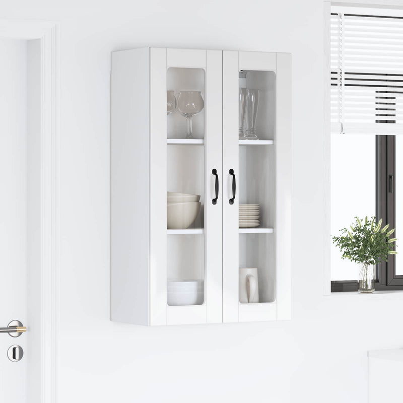 vidaXL Kitchen Cabinet with Shelf High Gloss White 60 x 31 x 100 cm