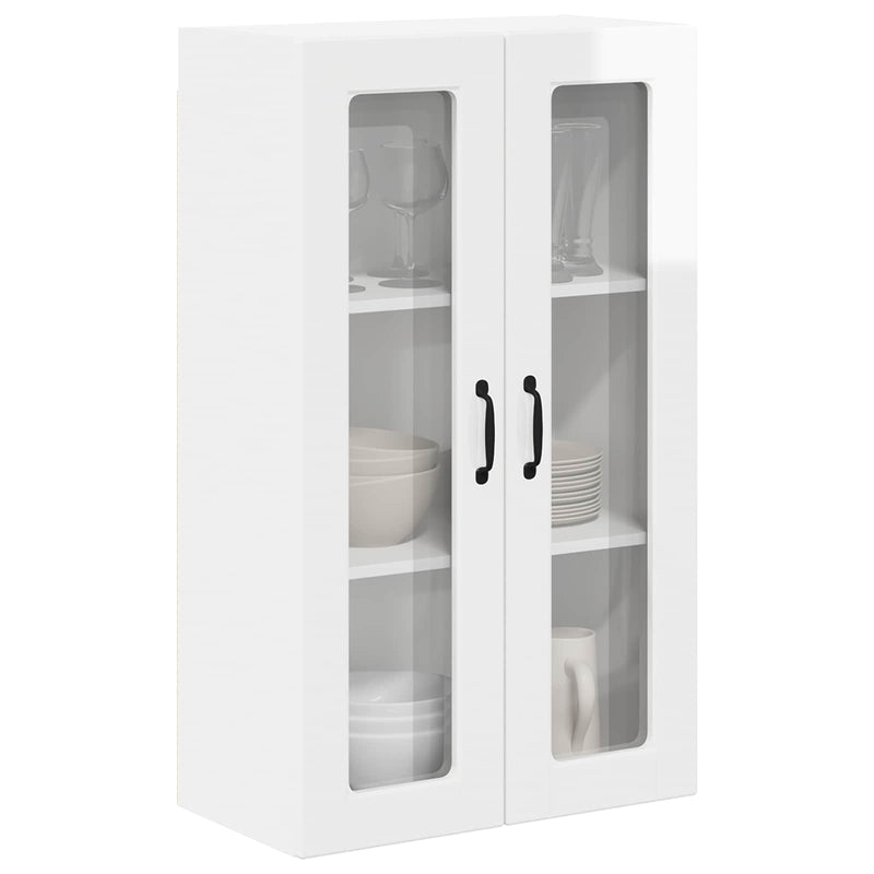 vidaXL Kitchen Cabinet with Shelf High Gloss White 60 x 31 x 100 cm