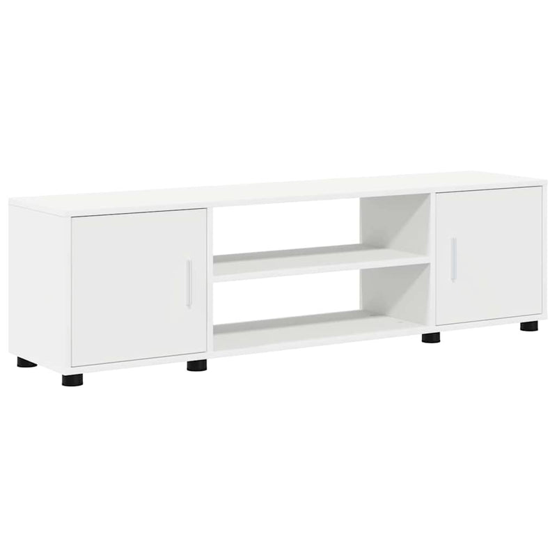 vidaXL 4 Piece TV Cabinet Set Wall-mounted White Engineered wood