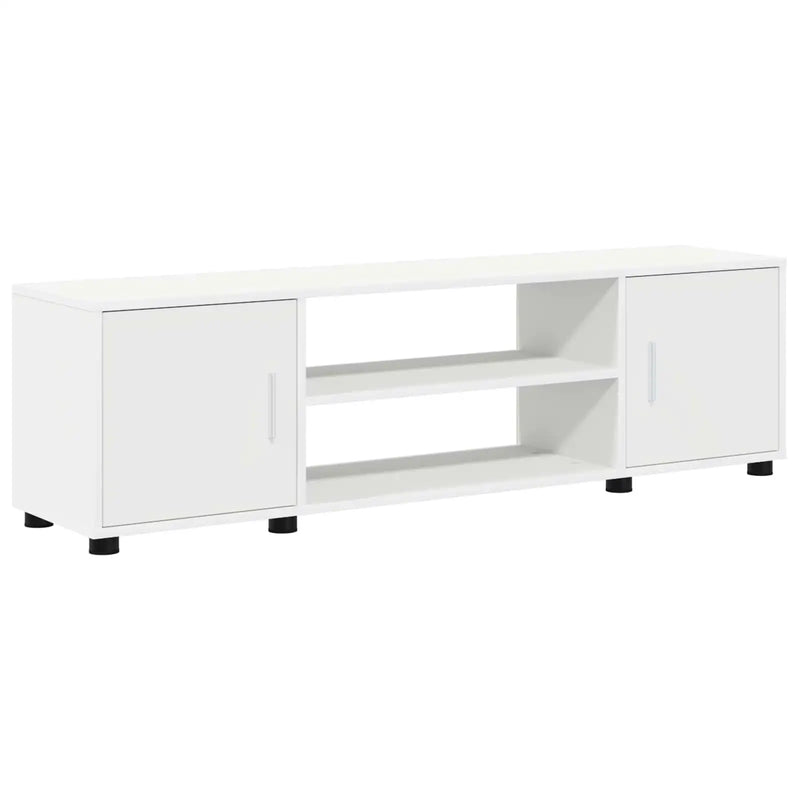 TV Cabinet Set White Engineered wood