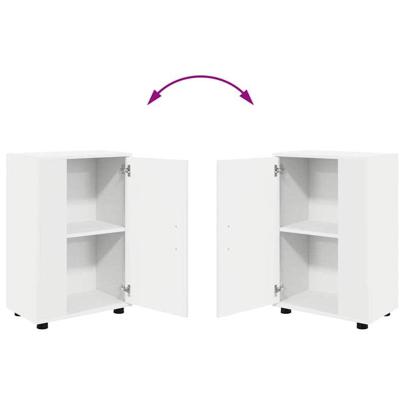 vidaXL 4 Piece TV Cabinet Set Wall-mounted White Engineered wood