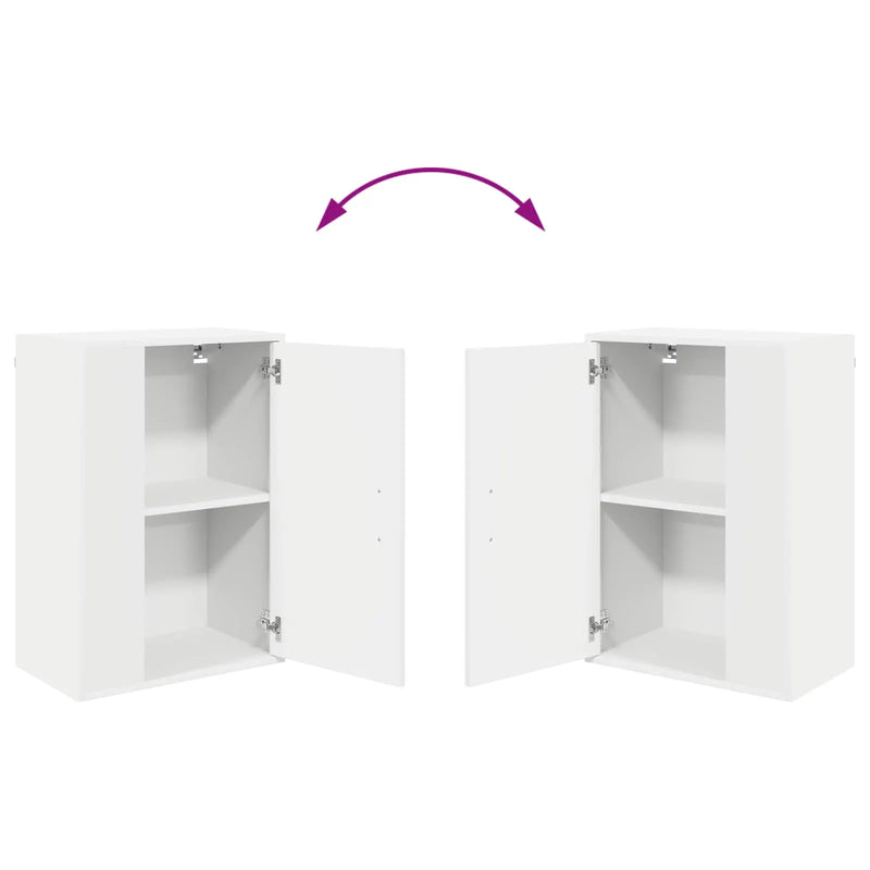 TV Cabinet Set White Engineered wood
