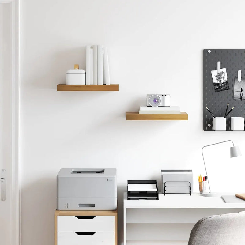 Wall Shelf 2 pcs Brown 40 x 23.5 x 3.8 cm Engineered Wood