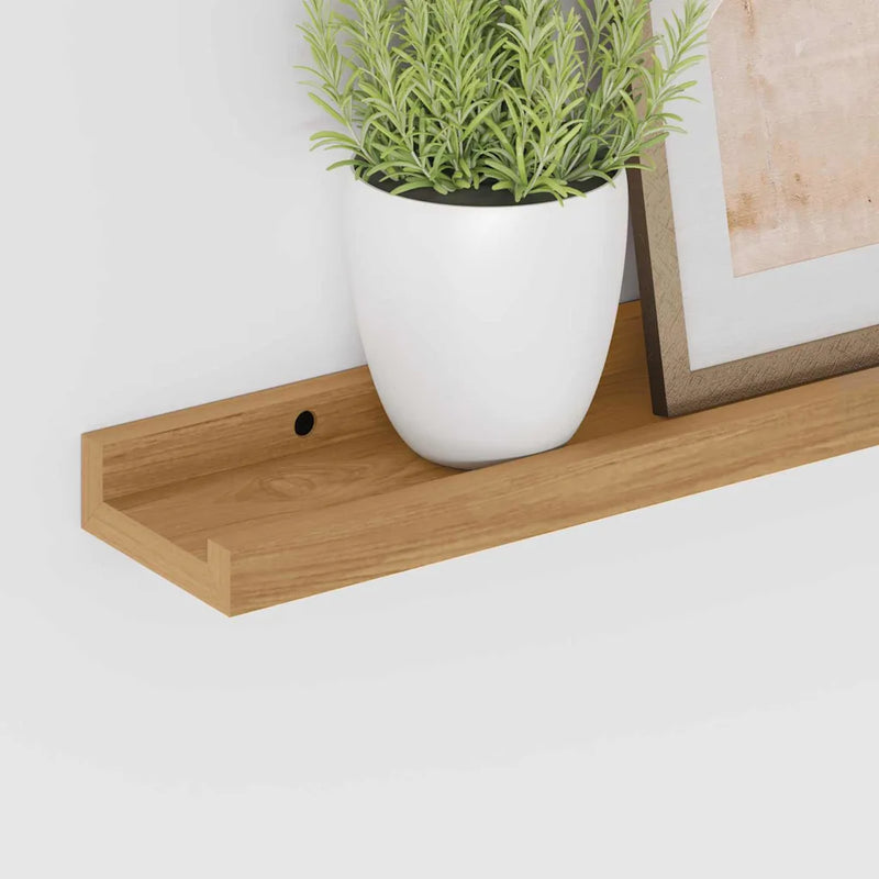 Wall Shelf 2 pcs Brown 40 x 9 x 3 cm Engineered Wood