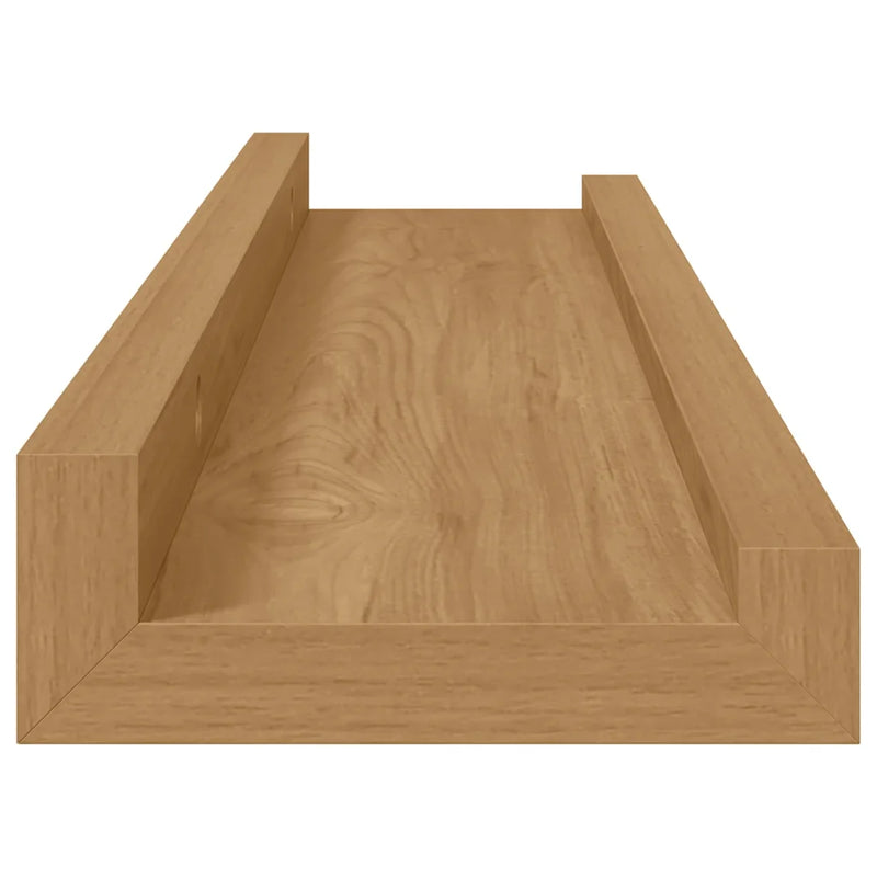 Wall Shelf 2 pcs Brown 40 x 9 x 3 cm Engineered Wood