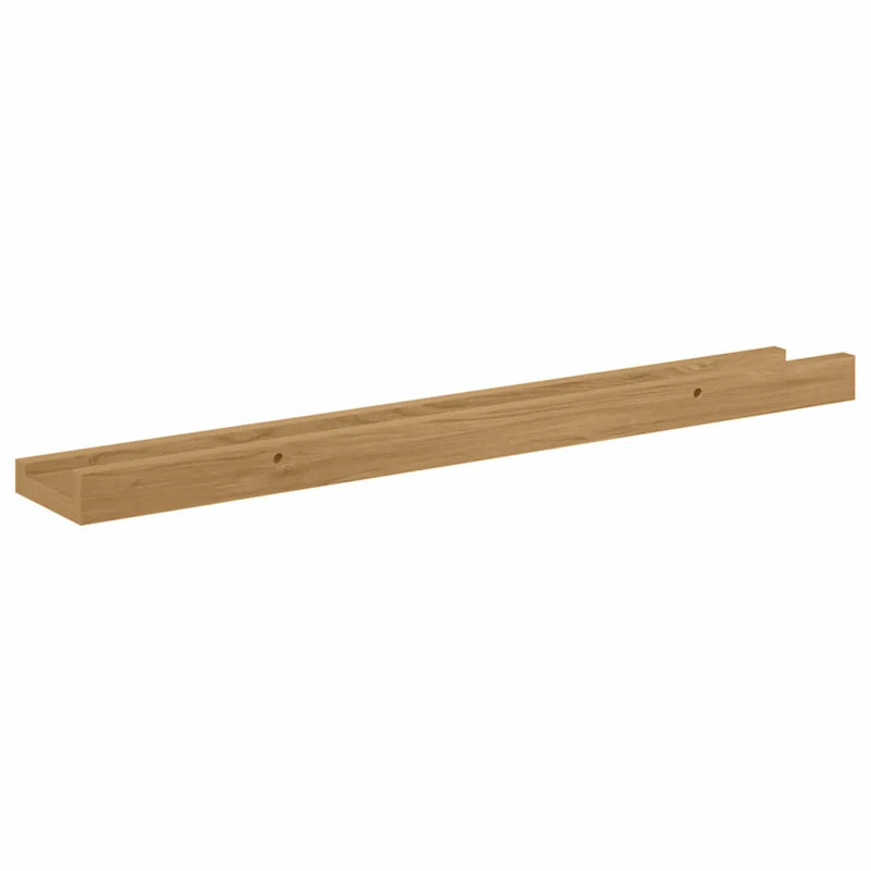 Wall Shelf 2 pcs Brown 60 x 9 x 3 cm Engineered Wood