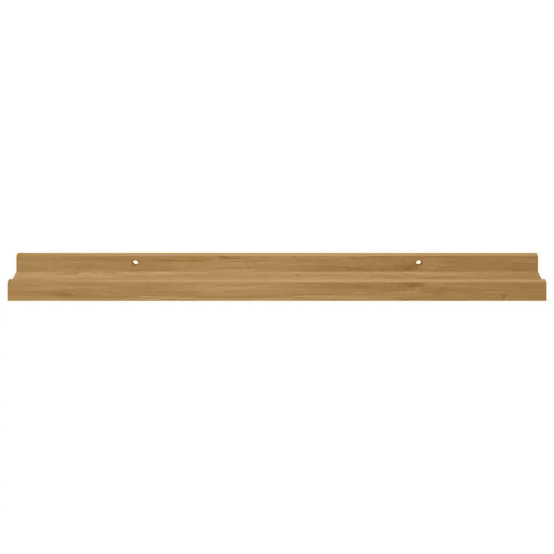 Wall Shelf 2 pcs Brown 60 x 9 x 3 cm Engineered Wood
