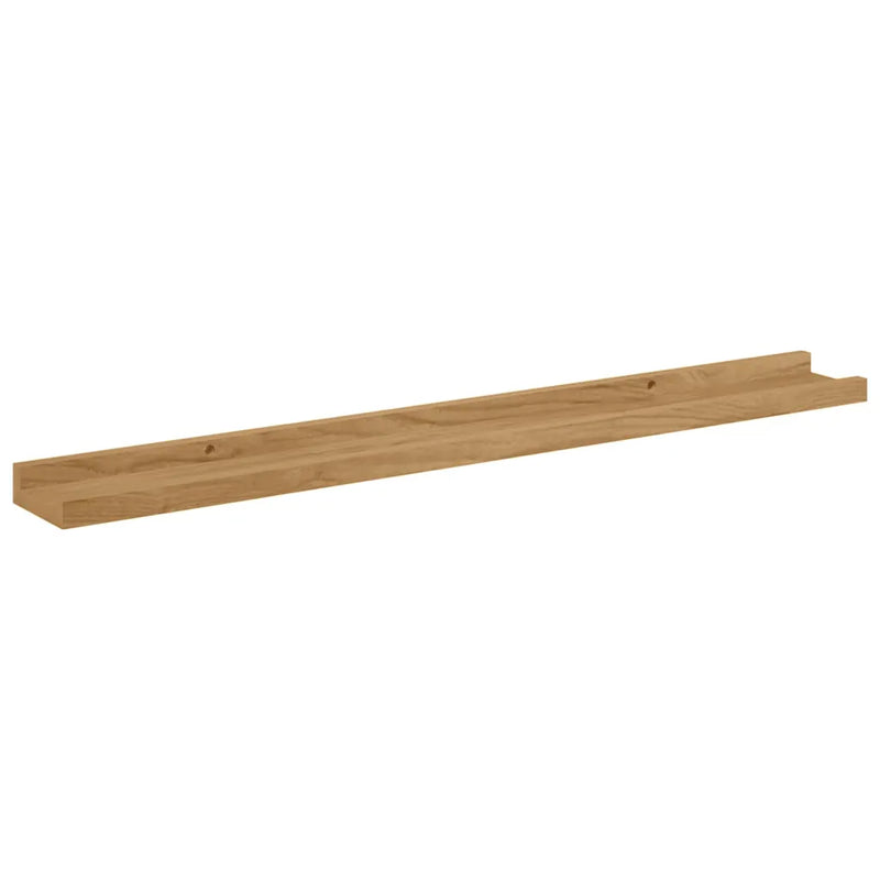Wall Shelf 2 pcs Brown 80 x 9 x 3 cm Engineered Wood