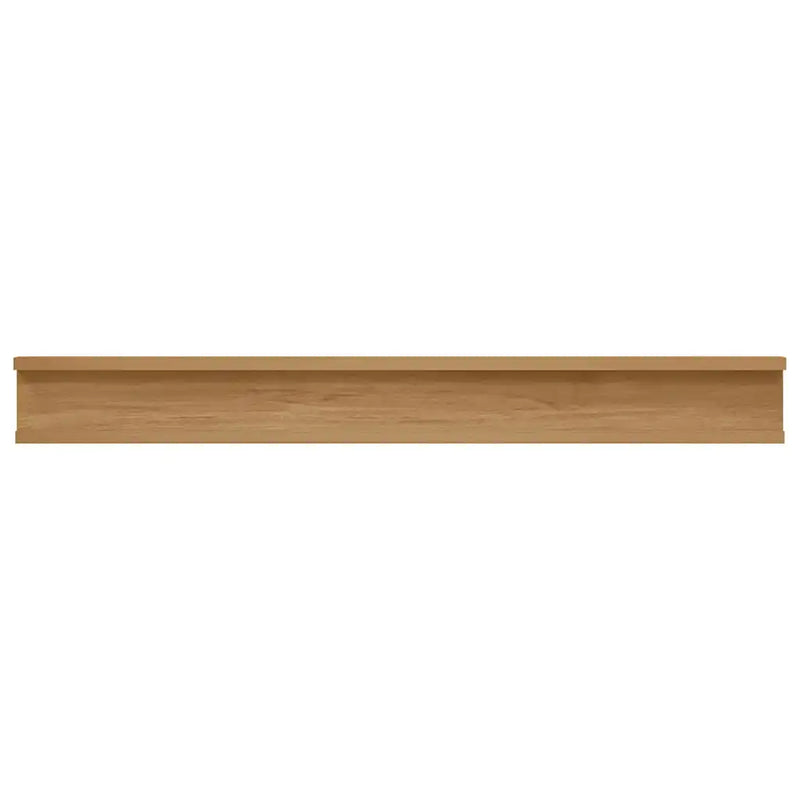Wall Shelf 2 pcs Brown 80 x 9 x 3 cm Engineered Wood