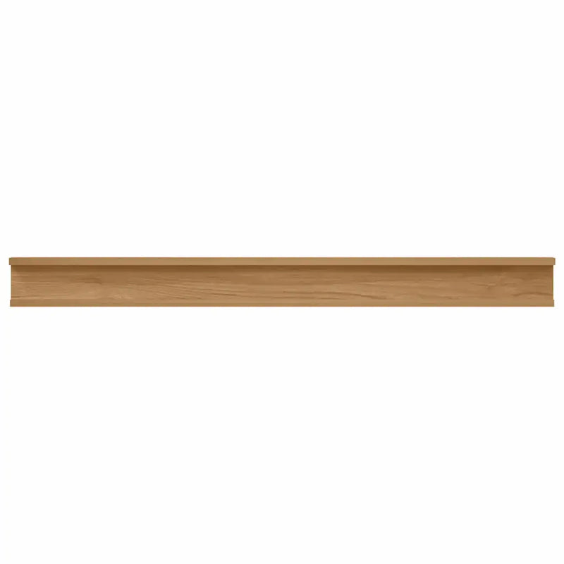 Wall Shelf 2 pcs Brown 100 x 9 x 3 cm Engineered Wood