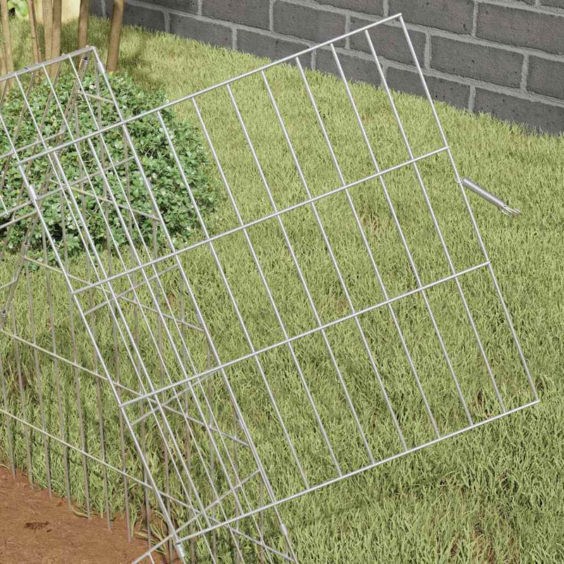 vidaXL Rabbit Cage Silver 650 x 55 x 55 cm Galvanised Steel
