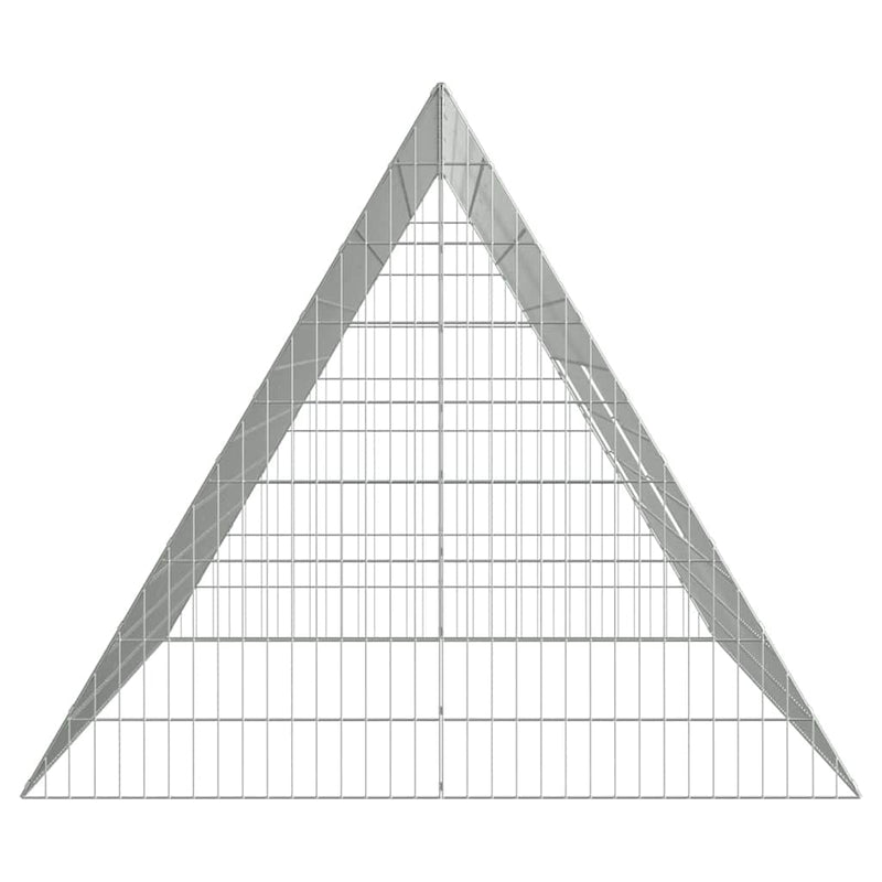 vidaXL Rabbit Cage Silver 215 x 100 x 85 cm Galvanised Steel