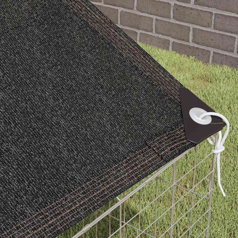 vidaXL Rabbit Cage Silver 400 x 78 x 78 cm Galvanised Steel