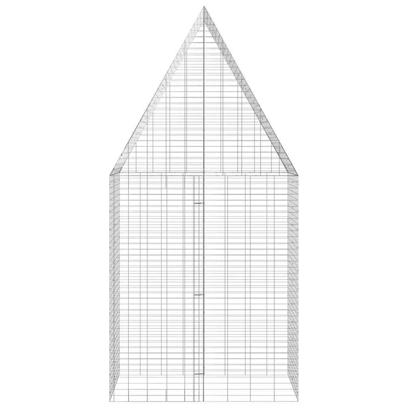 Rabbit Cage Silver 400 x 100 x 210 cm Galvanised Steel