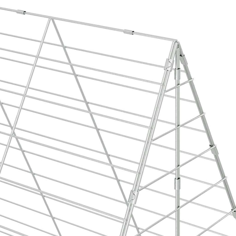 Rabbit Cage Silver 300 x 100 x 210 cm Galvanised Steel