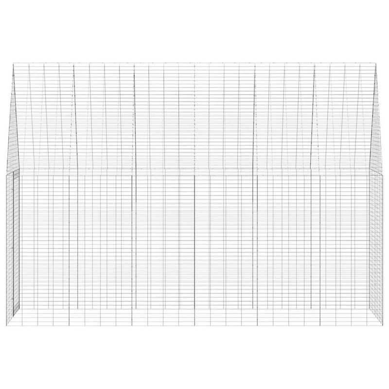 Rabbit Cage Silver 300 x 100 x 210 cm Galvanised Steel