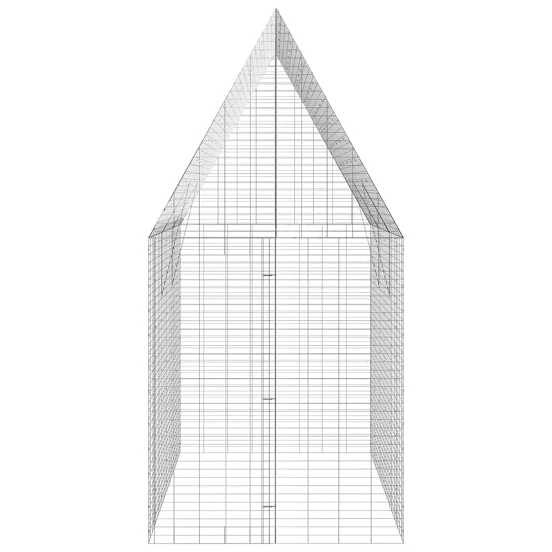 Rabbit Cage Silver 300 x 100 x 210 cm Galvanised Steel