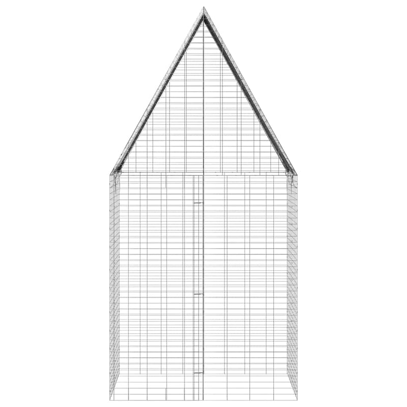 Rabbit Cage Silver 100 x 100 x 210 cm Galvanised Steel