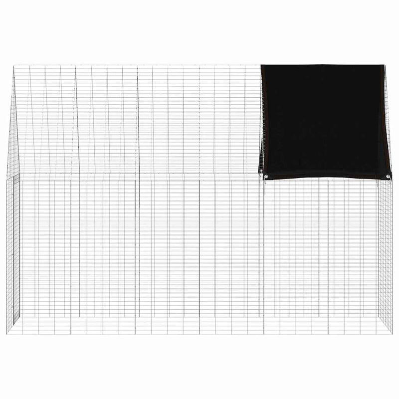 Rabbit Cage Silver 300 x 100 x 210 cm Galvanised Steel