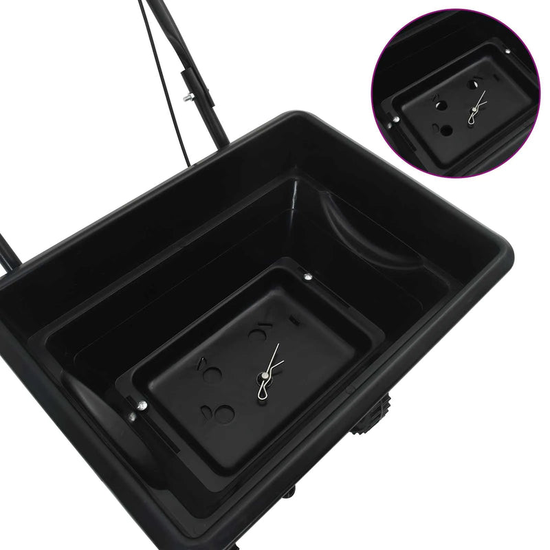 Spreader Black 82 x 46 x 75 cm PVC and Steel