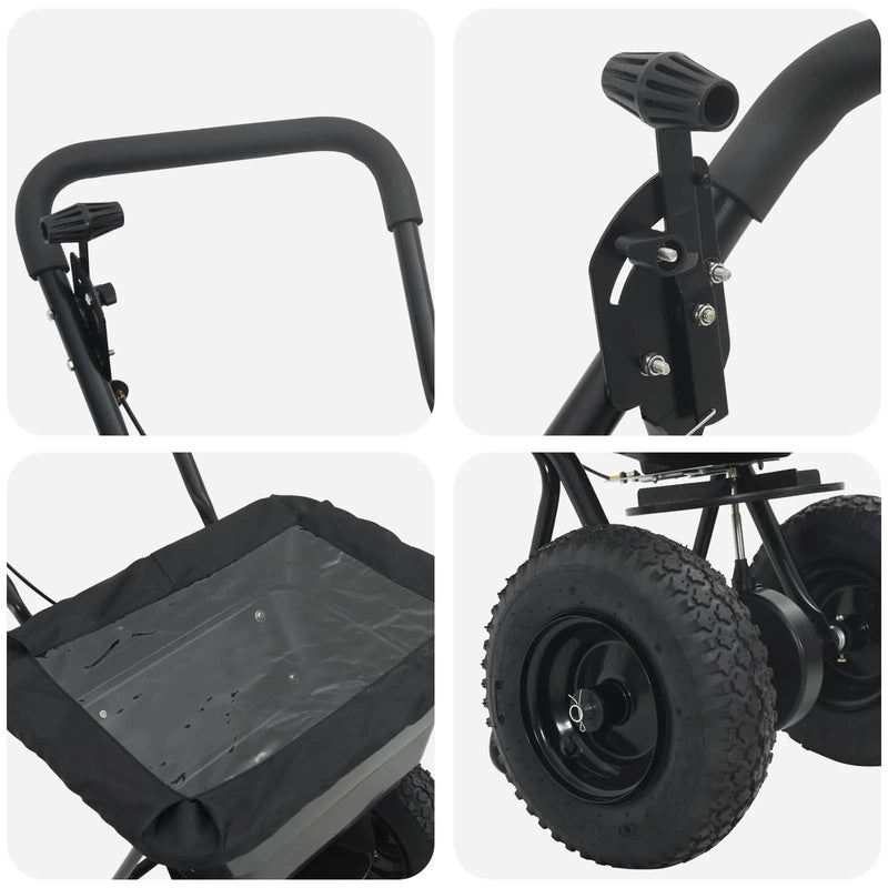 Spreader Black 53 x 81.5 x 78 cm PVC and Steel