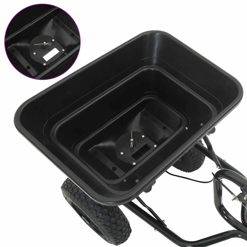 Spreader Black 53 x 108 x 74 cm PVC and Steel