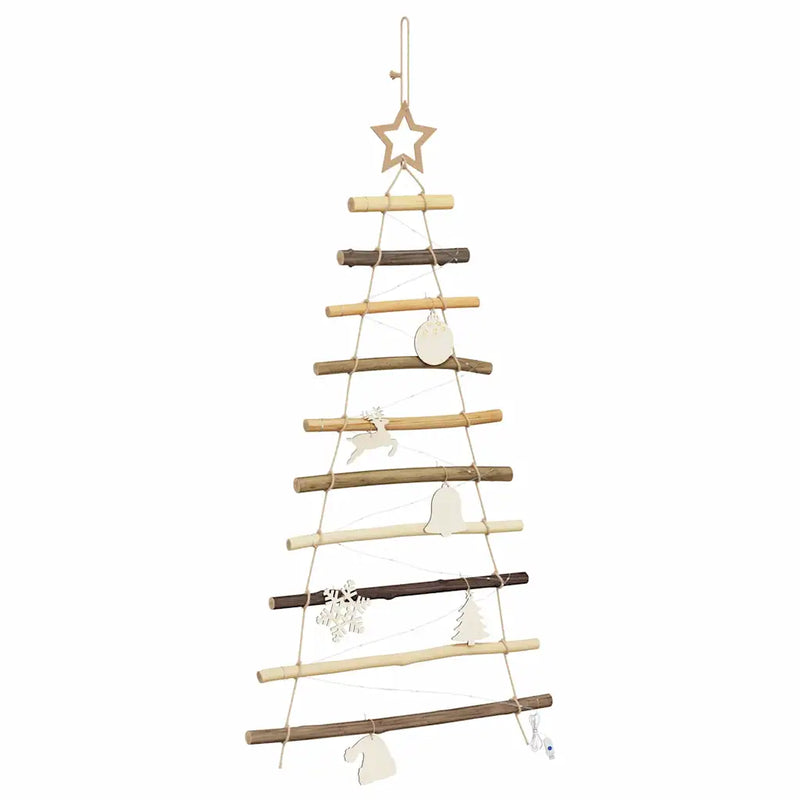 Christmas Tree Natural 90 cm Solid Ash Wood