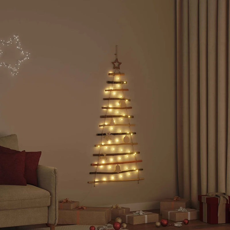 Christmas Tree Natural 120 cm Solid Ash Wood