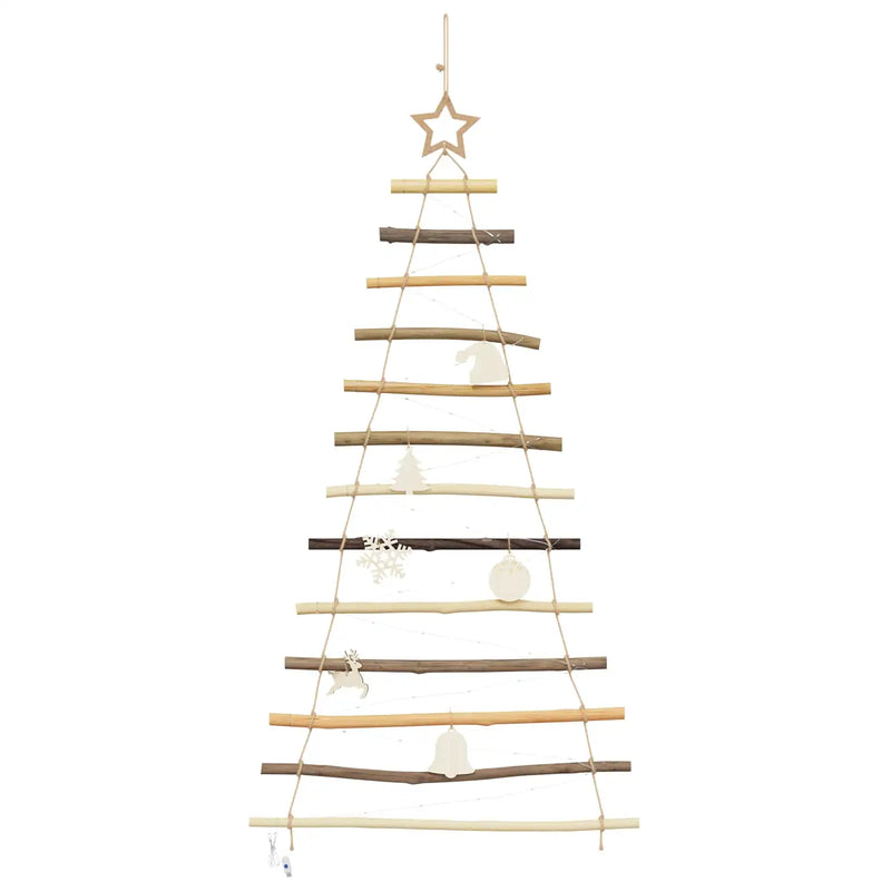 Christmas Tree Natural 120 cm Solid Ash Wood
