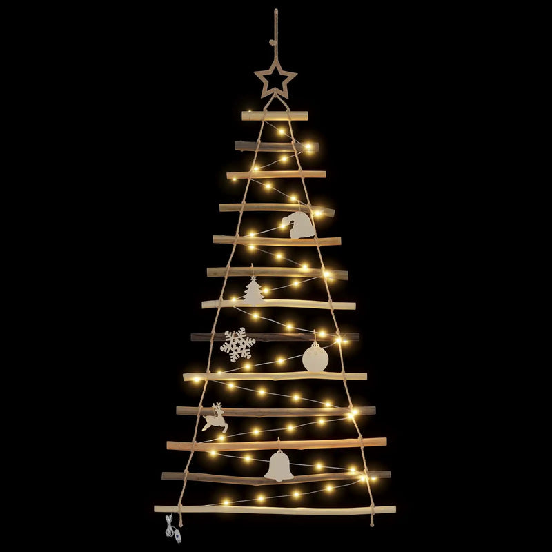Christmas Tree Natural 120 cm Solid Ash Wood
