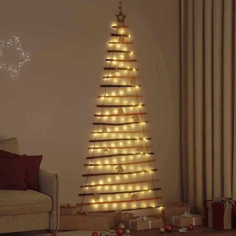 Christmas Tree Natural 210 cm Solid Ash Wood