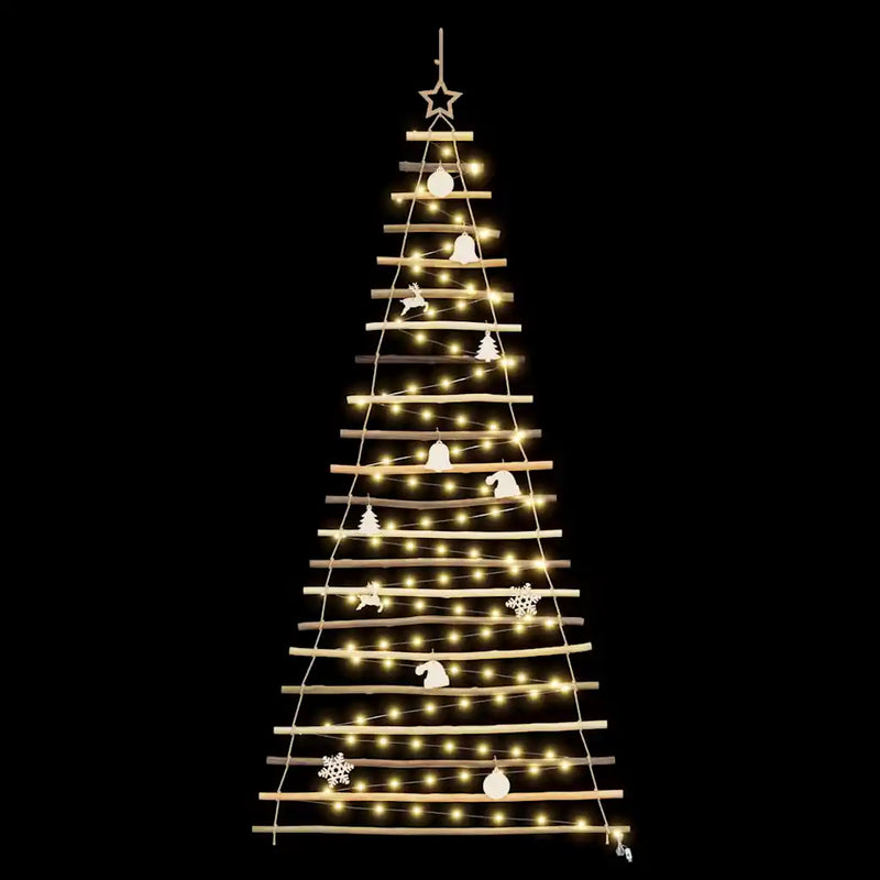 Christmas Tree Natural 210 cm Solid Ash Wood