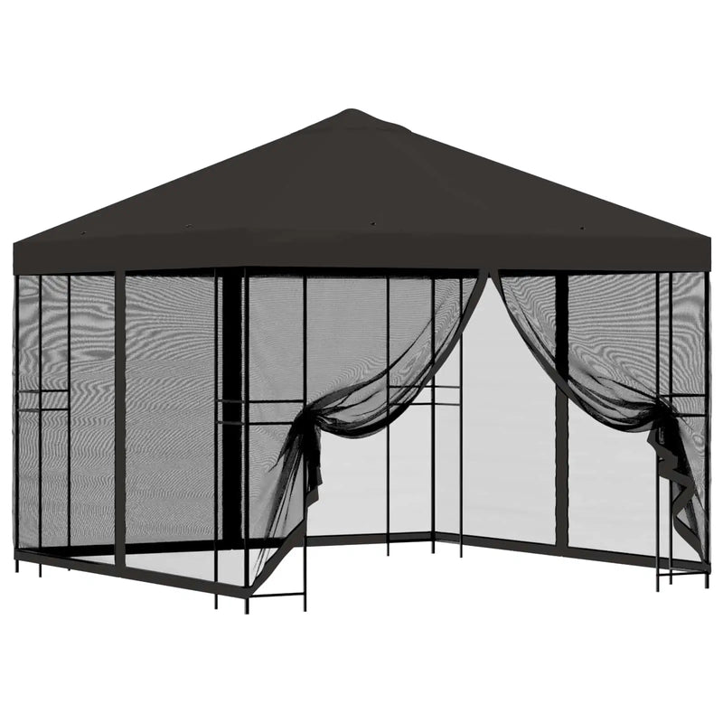 Garden Gazebo with Sidewalls 3 x 3 m Anthracite