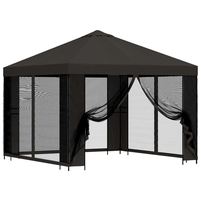 Garden Gazebo with Sidewalls 3 x 3 m Anthracite