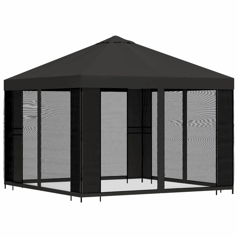 Garden Gazebo with Sidewalls 3 x 3 m Anthracite