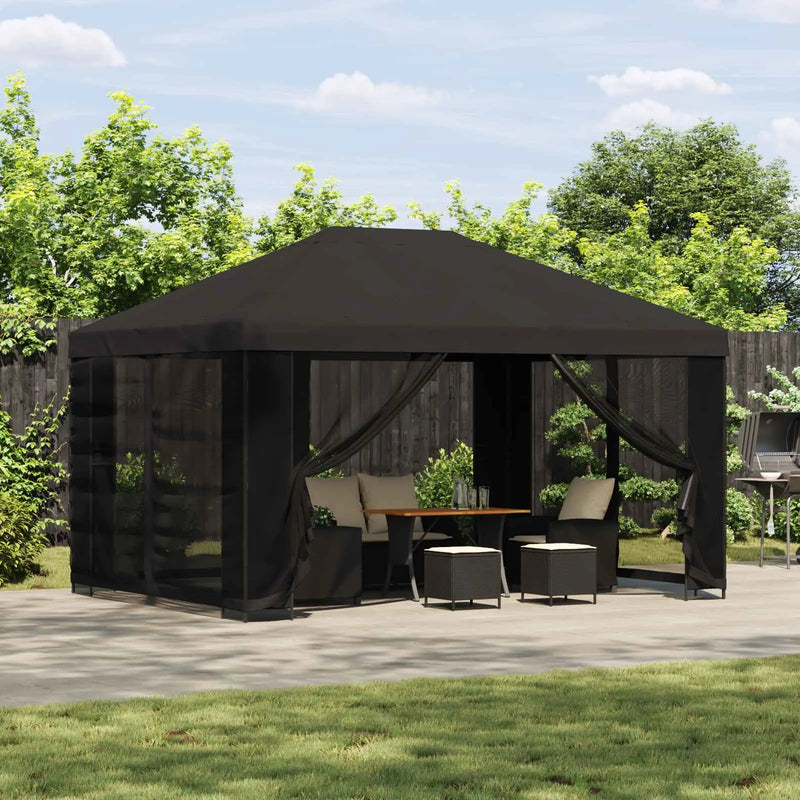 Garden Gazebo with Sidewalls 4 x 3 m Anthracite