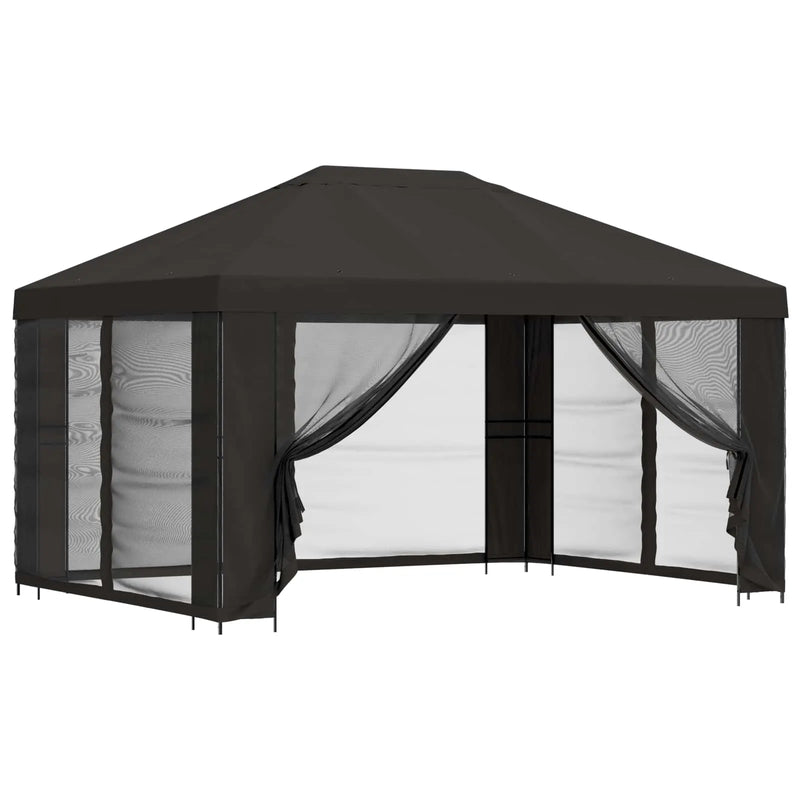 Garden Gazebo with Sidewalls 4 x 3 m Anthracite
