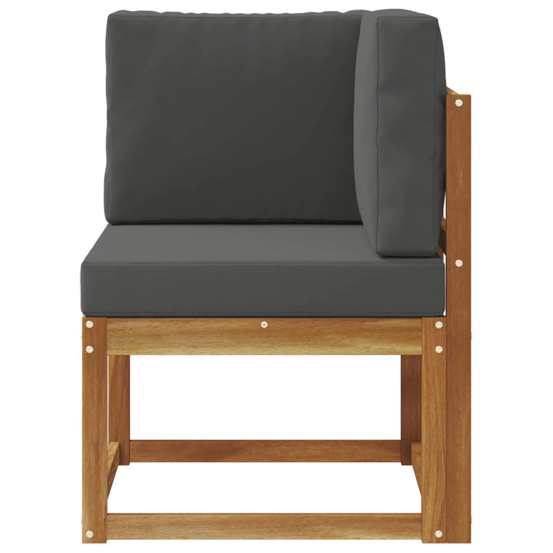 Outdoor Corner Sofa Solid Acacia Wood