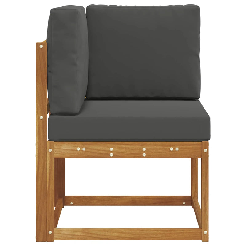 Outdoor Corner Sofa Solid Acacia Wood