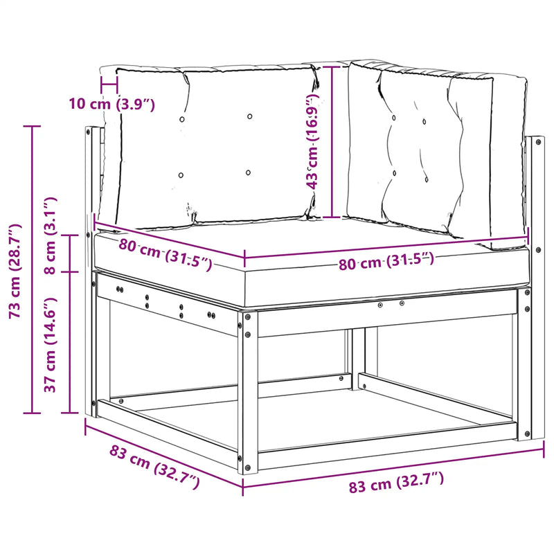 Outdoor Corner sofa Natural